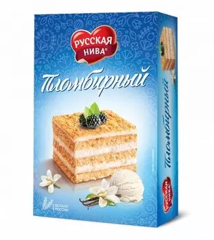 Торт пломбирный 300 г русская нива