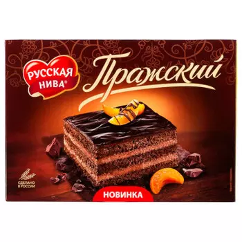 Торт пражский 400 г русская нива