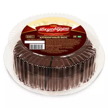 Торт вкусберри 600г клубничный вкус