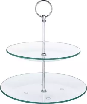 Тортовница 2-х ярусная 21/25 см агнесс хайтек 357-204