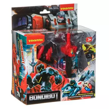 Трансформер бондибон магнитная трансформация пусковым мечом машинок в робота вв4610
