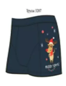 Трусы мужские дивари новый год р.78-82 темно синий