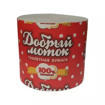 Туалетная бумага добрый моток 100