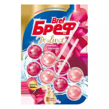 Туалетный блок для унитаза Bref делюкс 2*50 г нежная магнолия
