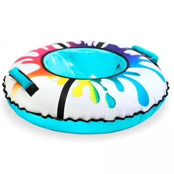 Тюбинг ника 85 см с круговым дизайном радужный тб3к-85/32