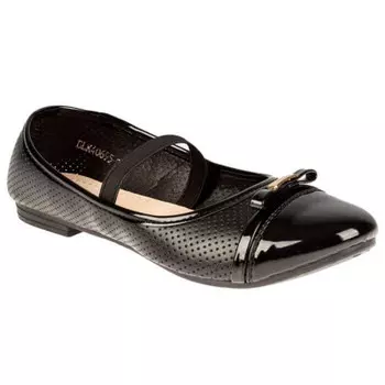 Туфли повседневные с верхом из искусственных кож для детей и подростков 32-36 blk40695-01