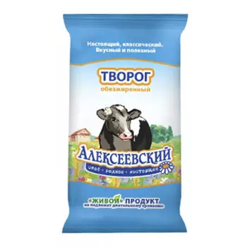 Творог 180 г 0% алексеевский мкк