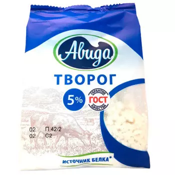 Творог 300г 5% авида стабило-бэг