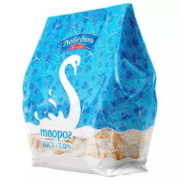 Творог 300г 5% лебедяньмолоко стабилобэг