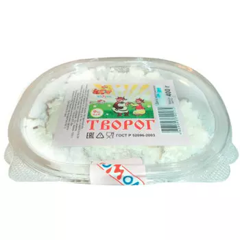 Творог 400г 9% комаричский контейнер