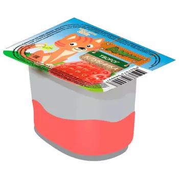 Творог аммм 100 г 6% двухслойный с клубникой