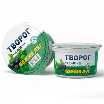 Творог бежин луг 160г 4,2% черника тульский мк