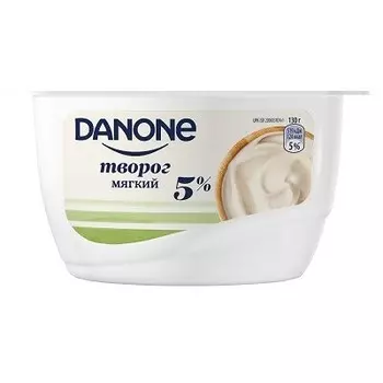 Творог данон 130 г 5% натуральный