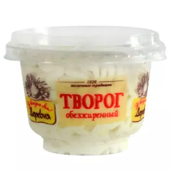 Творог деревня 200г обезжиренный стакан