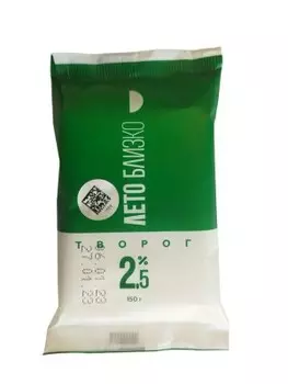 Творог лето близко 150 г 2, 5%