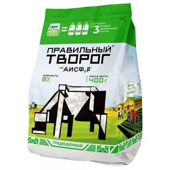 Творог правильный творог 400г 9%