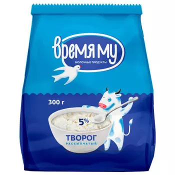 Творог время му 300г 5%