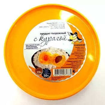 Творожный продукт 500г с курагой орбита