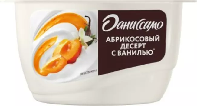 Творожный продукт даниссимо 130 г 5, 6% абрикос ваниль стакан