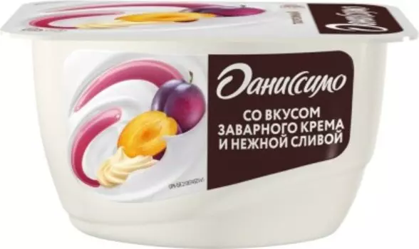 Творожный продукт даниссимо 130 г 5, 7% заварной крем слива стакан