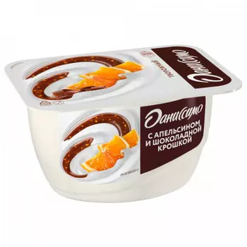 Творожный продукт даниссимо 130 г 5,8% апельсин шоколадная крошка