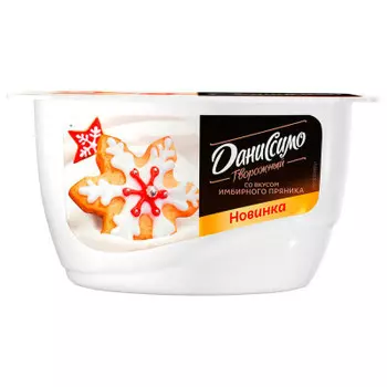 Творожный продукт даниссимо 130г 5,5% имбирный пряник