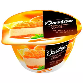 Творожный продукт ДаниСсимо цитрус чизкейк 140г 5,2%