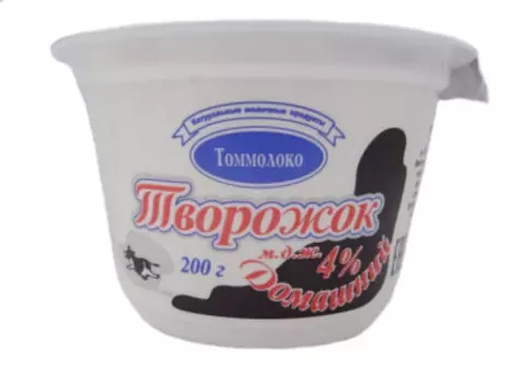 Творожок домашний 200г 4% томмолоко