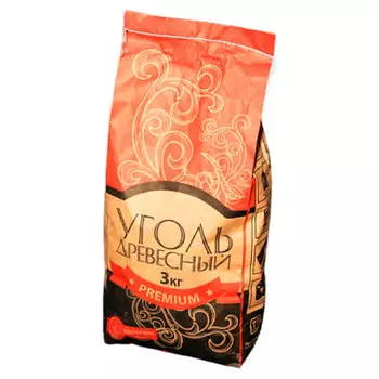 Уголь древесный 3кг Велес