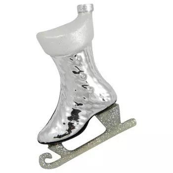 Украшение елочное Конек 7*4*10см серебряный sy08146