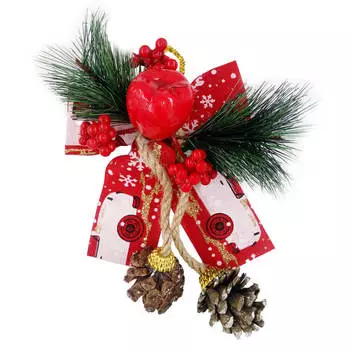 Украшение новогоднее Европа 13 x25 см полипропилен/полиэстер/дерево msj211023750