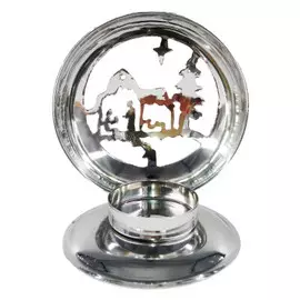 Украшение новогоднее Европа декоративный подсвечник 10 x11 x8.5 см серебряный железо lf-2040 gt4-2
