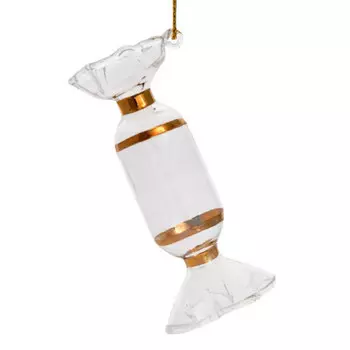 Украшение новогоднее магик тайм конфетка из стекла 7.5 x3.5 x3.5 см 78961