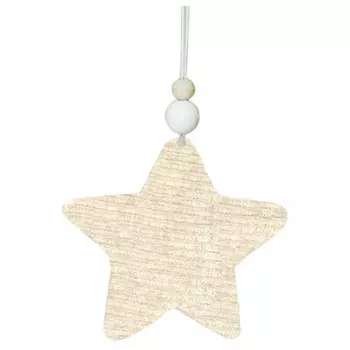 Украшение новогоднее магик тайм мягкая белая звездочка 9 x2x9см 82631