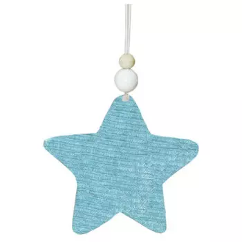 Украшение новогоднее магик тайм мягкая голубая звездочка 9 x2x9см 82632