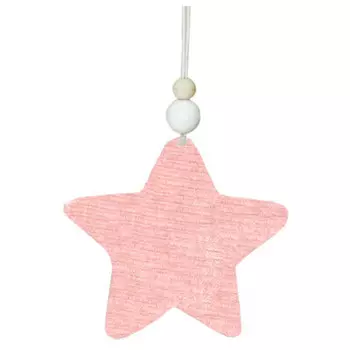Украшение новогоднее магик тайм мягкая розовая звездочка 9 x2x9см 82630