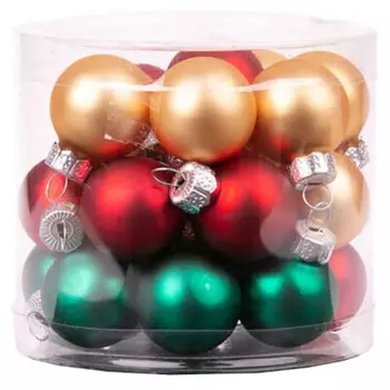 Украшение новогоднее магик тайм новогодний стекло 24 шт 2, 5*2, 5*2.5 см 86590