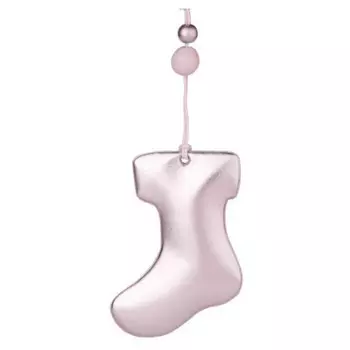 Украшение новогоднее магик тайм серебристый носочек 7 x1.5 x9.2 см 86369