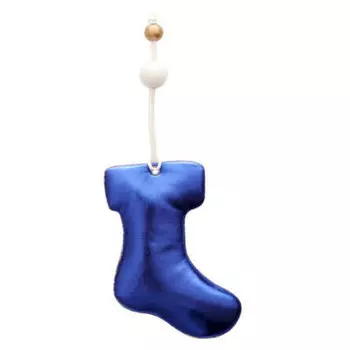 Украшение новогоднее магик тайм синий носочек 7 x1.5 x9.2 см 86371
