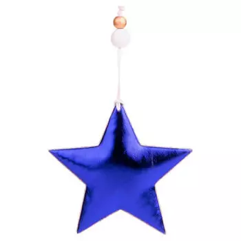 Украшение новогоднее магик тайм синяя звезда 10.5 x1.5 x10.5 см 86363