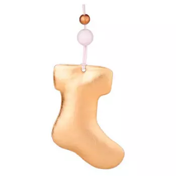 Украшение новогоднее магик тайм золотистый носочек 7 x1.5 x9.2 см 86368