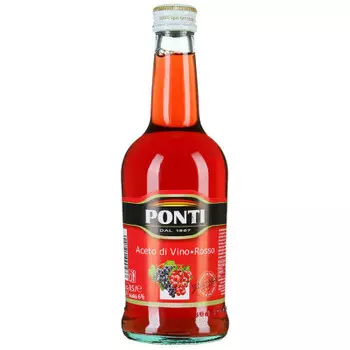 Уксус понти 500мл винный красный 6% ст/б