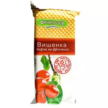Вафли Фруктозов 65г вишенка на фруктозе липецкий х/з