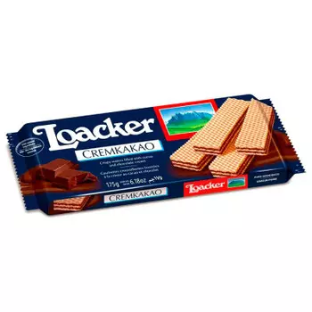 Вафли лоакер 175 г со сливочной какао-начинкой хаас