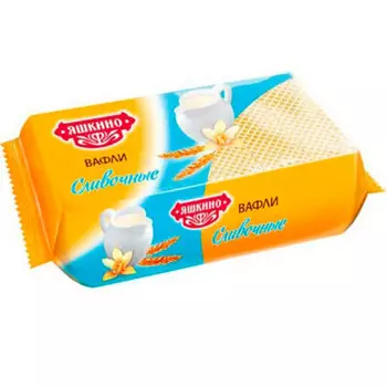 Вафли Яшкино 200г со сливочным вкусом яшкинский п/к