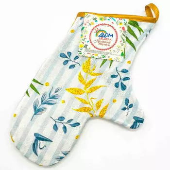 Варежка кухонная домвелл рогожка розмарин 3064/1