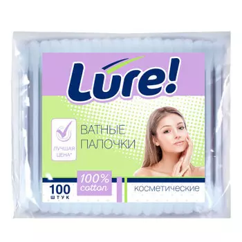 Ватные палочки Lure 100шт п/п