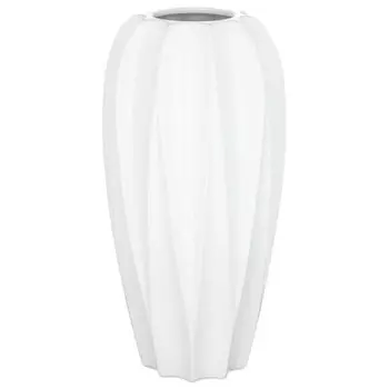 Ваза 15, 4*30.5 см лефард белая глазурь 110-1016