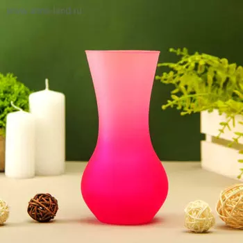 Ваза 18 см эвис весна радуга матовая стекло 1517489