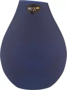 Ваза 19 см муза ева сатин блу 380-858